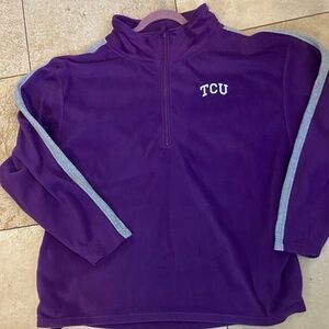 Purple TCU Texas Christian University Pullover Fleece Jacket Men’s or Women’s